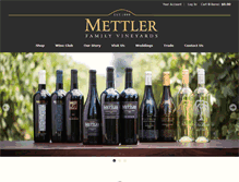 Tablet Screenshot of mettlerwine.com